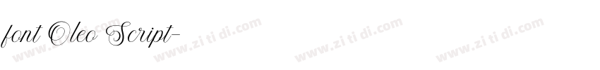 font Oleo Script字体转换 font Oleo Script字体转换